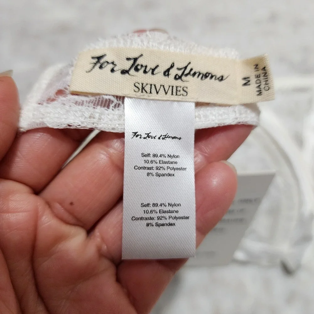 For Love & Lemons Unlined Underwire Bra Women's SZ M Sexy Feminine Coquette NWT